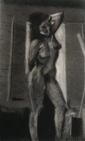 Female-Nude-Charcoal-maine-francine-schrock