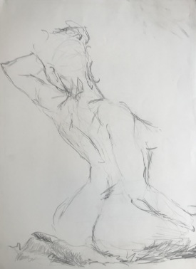Female-nude-line-drawing-maine-francine-schrock