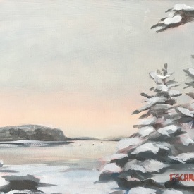 Winter-Falmouth-II-Maine-snow-sunrise-francine-schrock