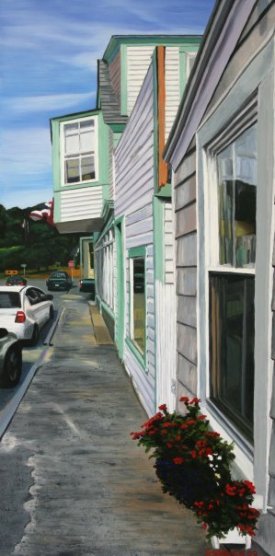 Pickets-Deer-Isle-maine-street-scene-francine-schrock